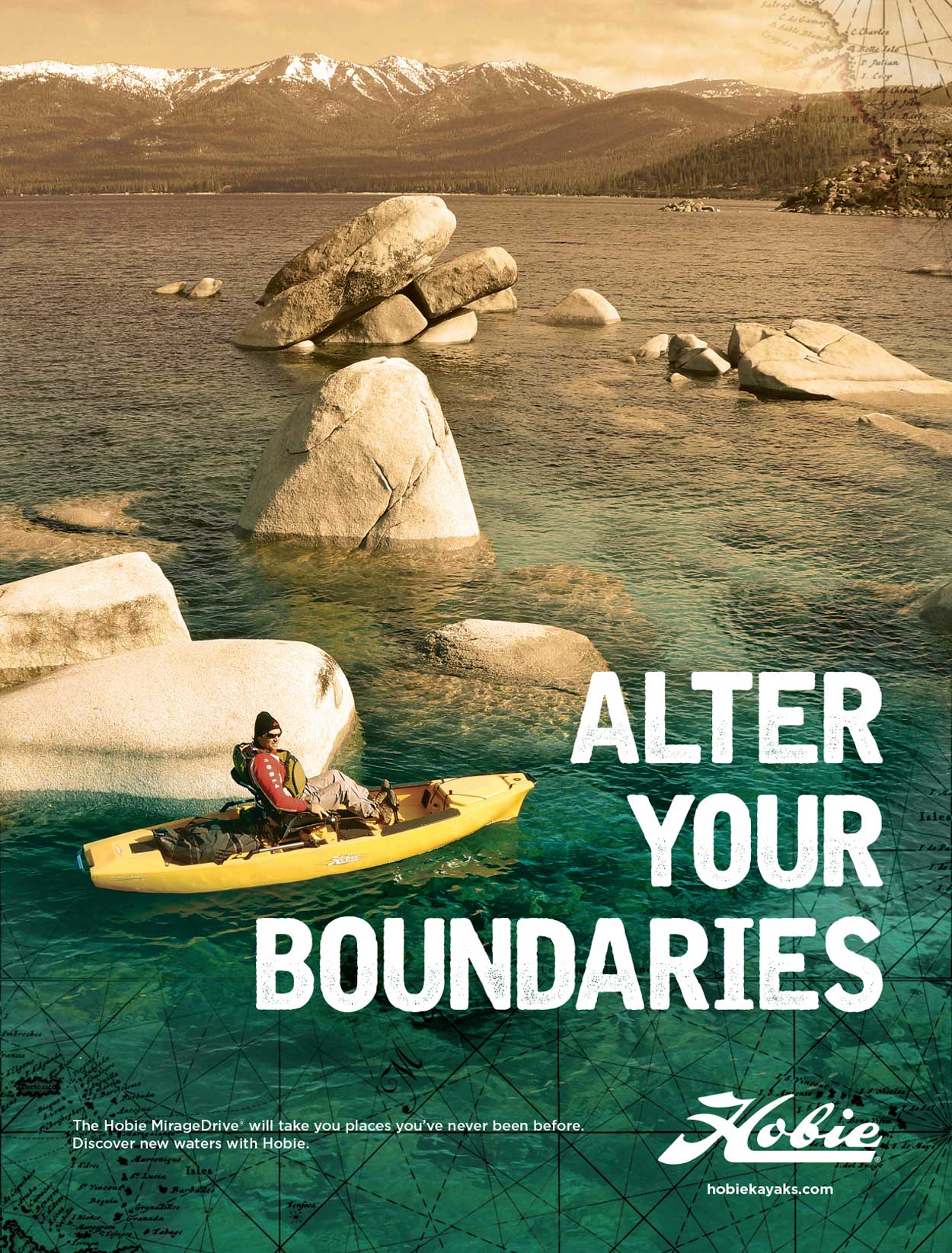 Hobie Kayaking Ad by Bob Burks