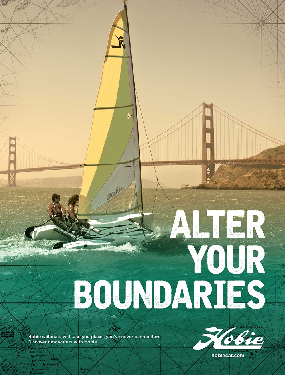 Hobie Cat Ad by Bob Burks