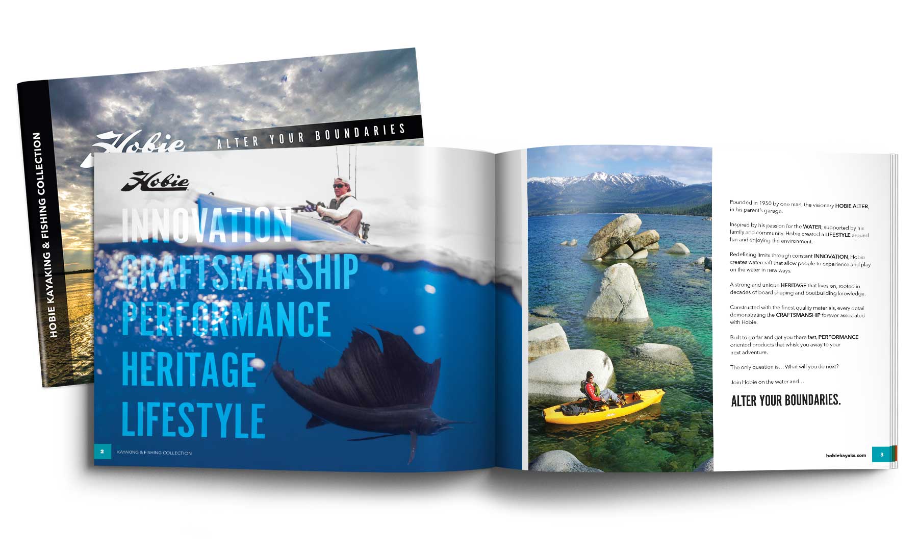 Hobie Brochure design by Bob Burks