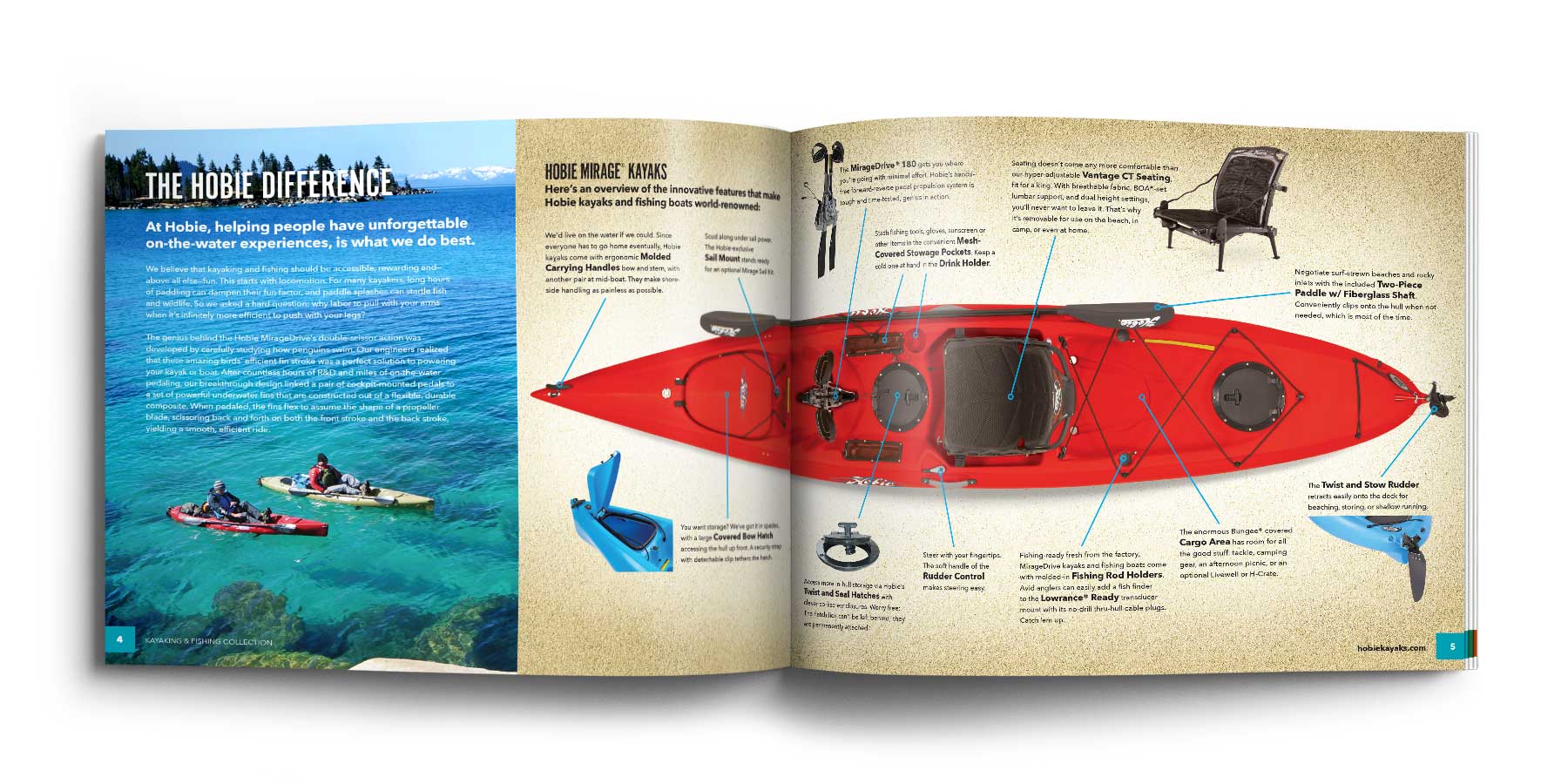 Hobie Brochure design by Bob Burks