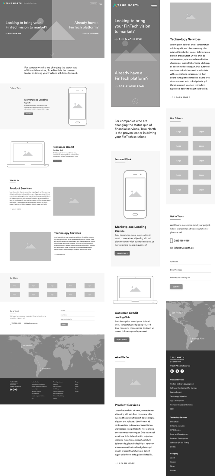Wireframe design