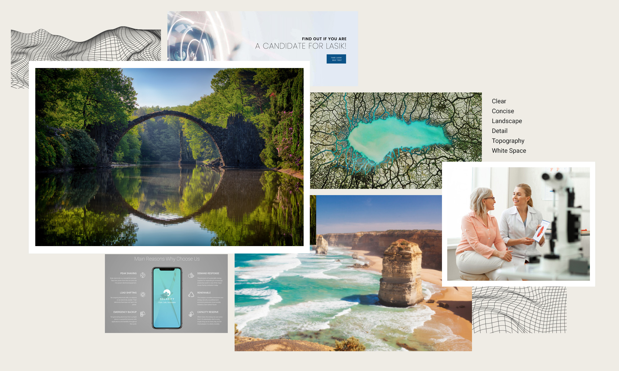 mood board and visual elements