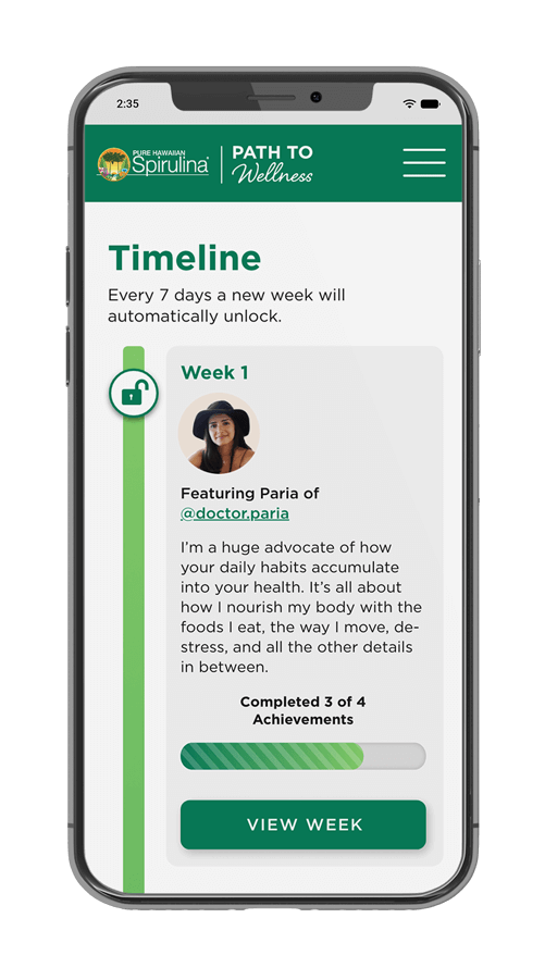 Mobile website design - timeline