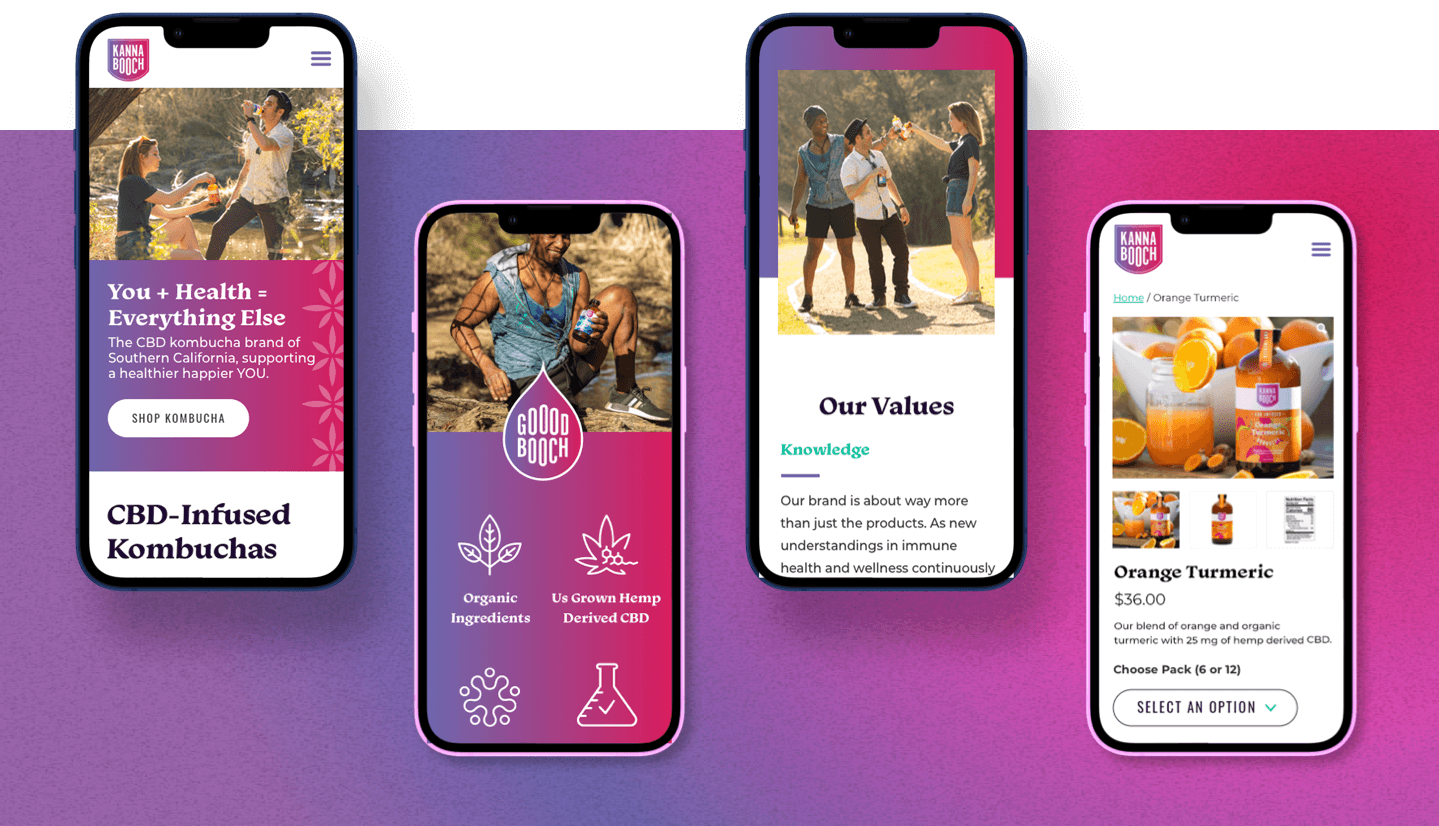 Kannabooch mobile UI design